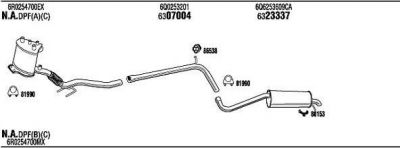 WALKER SKH33679 система выпуска ог на SKODA FABIA