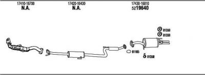 WALKER TO51123 система выпуска ог на TOYOTA COROLLA Liftback (_E9_)