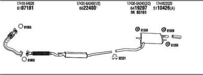 WALKER TO55920 система выпуска ог на TOYOTA CARINA E Sportswagon (_T19_)