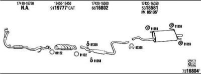 WALKER TO55982 система выпуска ог на TOYOTA CARINA II (_T17_)