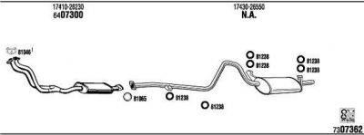 WALKER TO60551B система выпуска ог на TOYOTA CELICA купе (RA4_, TA4_)