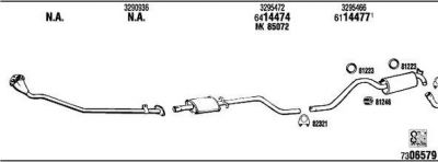 WALKER VO20201B система выпуска ог на VOLVO 340-360 (343, 345)