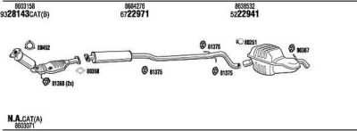 WALKER VOH16995 система выпуска ог на VOLVO XC70 CROSS COUNTRY