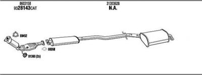 WALKER VOK016570B система выпуска ог на VOLVO XC90 I
