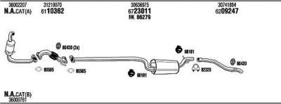 WALKER VOK018601A система выпуска ог на VOLVO S40 II (MS)