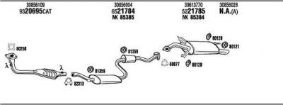 WALKER VOT08693 система выпуска ог на VOLVO S40 I (VS)