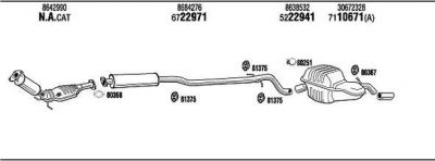 WALKER VOT14616A система выпуска ог на VOLVO XC70 CROSS COUNTRY