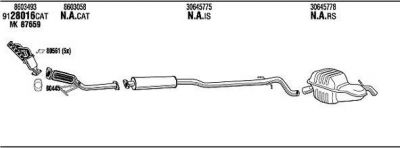 WALKER VOT16083B система выпуска ог на VOLVO V70 II (SW)