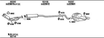 WALKER VOT16352A система выпуска ог на VOLVO S60 I