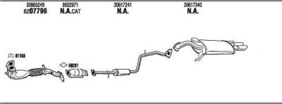 WALKER VOT16472 система выпуска ог на VOLVO S40 I (VS)