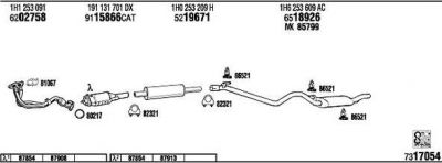 WALKER VW23018 система выпуска ог на VW GOLF III (1H1)