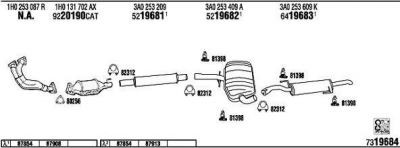 WALKER VW50152 система выпуска ог на VW PASSAT Variant (3A5, 35I)