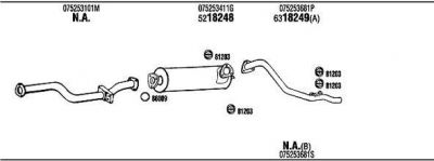 WALKER VW60219 система выпуска ог на VW LT 28-35 I автобус (281-363)