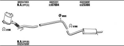 WALKER VWH31607 система выпуска ог на VW POLO (6R, 6C)