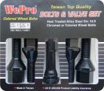 WePro WP Болт 12x1.5 (компл. 5+1) черный матовый