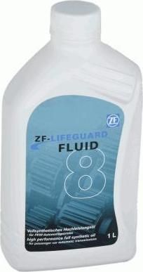 ZF PARTS ZF8704 002 жидкость АКПП! 1л ZF Life guardFluid 8 (8704002)