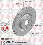 Zimmermann 100.3332.52 тормозной диск на AUDI A4 Avant (8K5, B8)