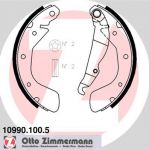 ZIMMERMANN КОЛОДКИ ТОРМ БАРАБАН DAEW ESPERO/LANOS/NEXIA OPL ASTRA 91- (10990.100.5)