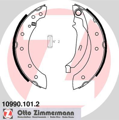 ZIMMERMANN КОЛОДКИ ТОРМ БАРАБАН CITR XSARA ЗАД 1.4 i KFW 1.8 i Aut. LFZ 97>> (10990.101.2)