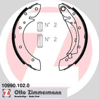 ZIMMERMANN Комплект тормозных колодок (10990.102.0)