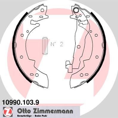 Zimmermann 10990.103.9 комплект тормозных колодок на 3 (E30)