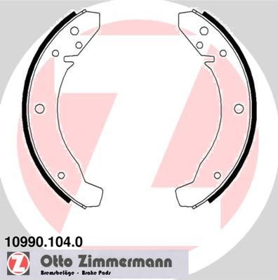 Zimmermann 10990.104.0 комплект тормозных колодок на VW KAEFER кабрио (15)