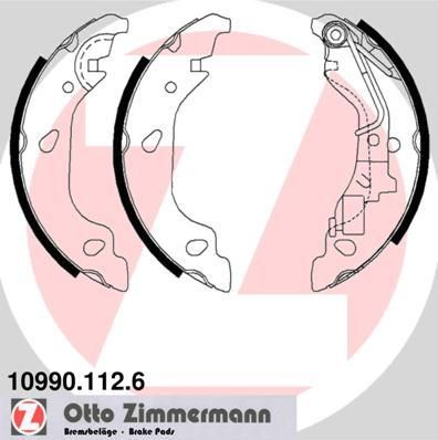 Zimmermann 10990.112.6 комплект тормозных колодок на FIAT PUNTO (188)