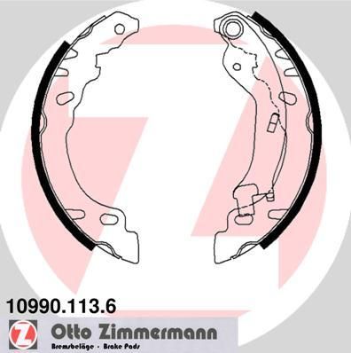 Zimmermann 10990.113.6 комплект тормозных колодок на FIAT PANDA (169)