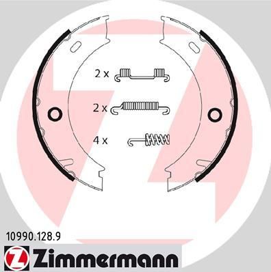 Zimmermann 10990.128.9 комплект тормозных колодок, стояночная тормозная с на VW LT 28-46 II фургон (2DA, 2DD, 2DH)