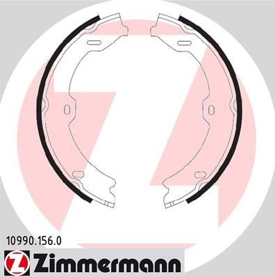 Zimmermann 10990.156.0 комплект тормозных колодок, стояночная тормозная с на MERCEDES-BENZ S-CLASS (W221)
