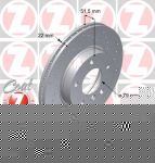 ZIMMERMANN ДИСК ТОРМ E36 320-328I ПЕР SPORT (150.1269.52)