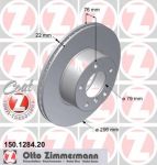 ZIMMERMANN Торм.диск пер.вент.[296x22] 5 отв.[min2] Coat Z (150.1284.20)