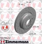 ZIMMERMANN ДИСК ТОРМОЗНОЙ 3 (150290452)