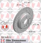 ZIMMERMANN ДИСК ТОРМ 5 E60/E61 6 E63/E64 SPORT R 03/07->> (150.3405.52)