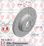 ZIMMERMANN Диск тормозной зад. Sport Coat z Е65/E66 (150343852)