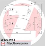 Zimmermann 20336.140.1 комплект тормозных колодок, дисковый тормоз на RENAULT 25 (B29_)