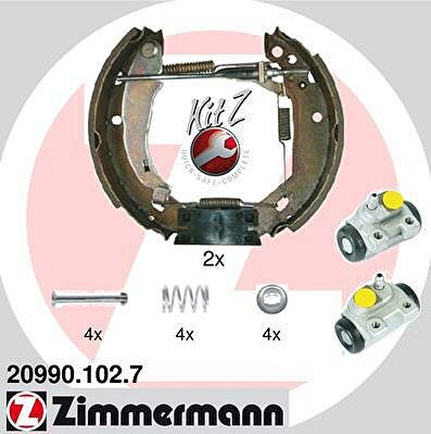 Zimmermann 20990.102.7 комплект тормозных колодок на RENAULT CLIO I (B/C57_, 5/357_)