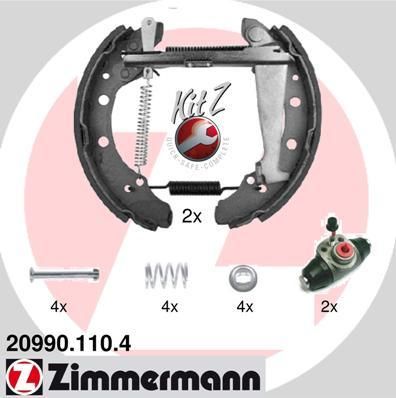 Zimmermann 20990.110.4 комплект тормозных колодок на SKODA FELICIA I Fun (797)