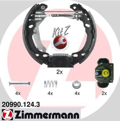 Zimmermann 20990.124.3 комплект тормозных колодок на FIAT PANDA (169)
