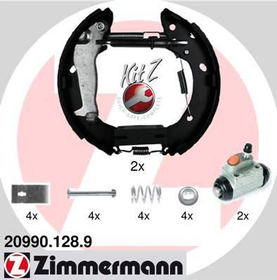 Zimmermann 20990.128.8 комплект тормозных колодок на PEUGEOT 306 (7B, N3, N5)