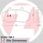 Zimmermann 21233.165.1 комплект тормозных колодок, дисковый тормоз на VOLVO 960 Kombi (965)