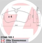Zimmermann 21546.165.1 комплект тормозных колодок, дисковый тормоз на NISSAN PRIMERA (P10)