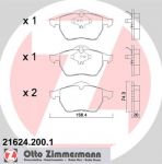 ZIMMERMANN ТОРМОЗНЫЕ КОЛОДКИ ПЕР AUDI A4 1.8T, 1.9TDI, VW PASSAT (21624.200.1)