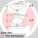 Zimmermann 23140.190.1 комплект тормозных колодок, дисковый тормоз на ALFA ROMEO 156 (932)