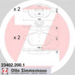 ZIMMERMANN КОЛОДКИ ТОРМ OPL VECTRA C 1,8-2,2/DTI 4/02-> ,SIGNUM 1,8-3,2/DTI 5/03-> ,SAAB 9-3 2,0T ПЕР 9/02-> (23402.200.1)
