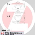 ZIMMERMANN Комплект тормозных колодок, диско (23447.170.1)