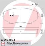 Zimmermann 23515.155.1 комплект тормозных колодок, дисковый тормоз на MAZDA MPV I (LV)