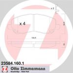 ZIMMERMANN Комплект тормозных колодок, диско (23584.160.1)
