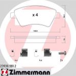 Zimmermann 23930.180.2 комплект тормозных колодок, дисковый тормоз на RENAULT MEGANE II седан (LM0/1_)