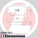 Zimmermann 24338.155.1 комплект тормозных колодок, дисковый тормоз на TOYOTA CAMRY седан (_XV4_)